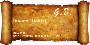 Gudmon Dávid névjegykártya